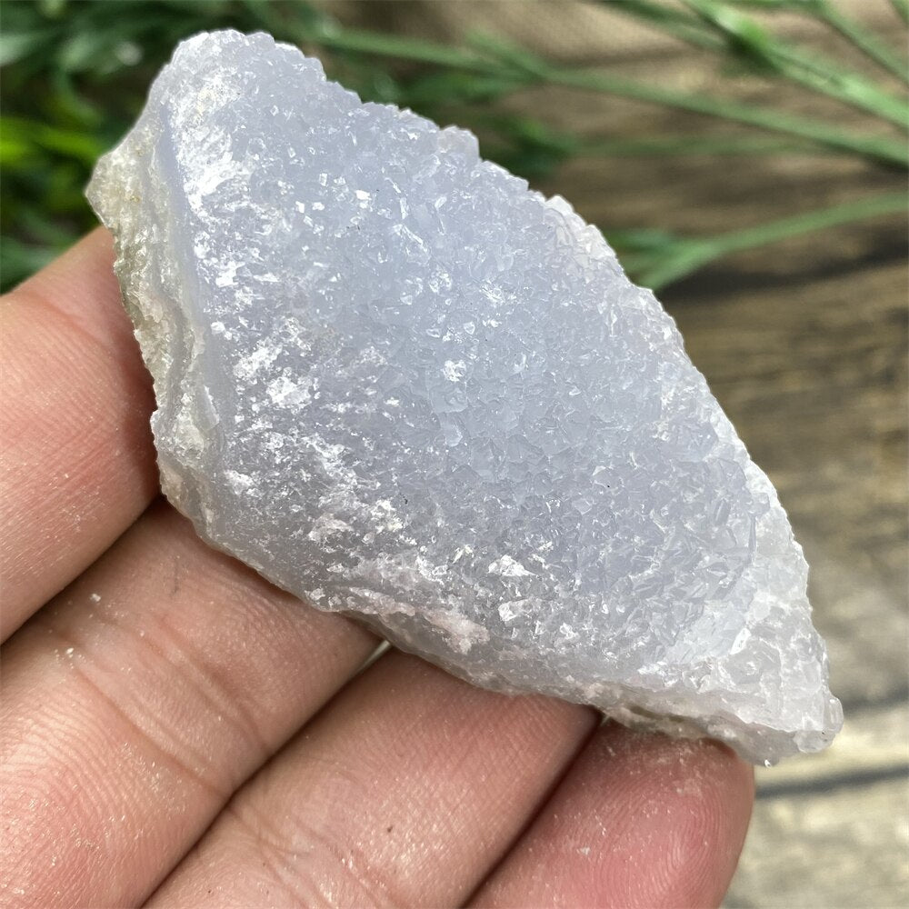 Blue Lace Agate - Raw Quartz Blue Crystals - DormVibes