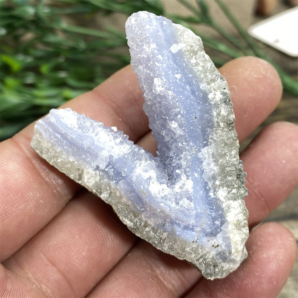 Blue Lace Agate - Raw Quartz Blue Crystals - DormVibes