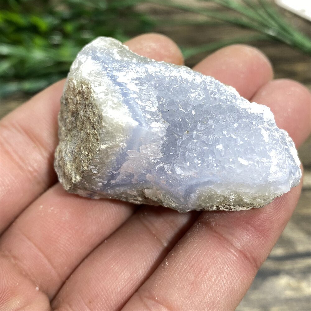 Blue Lace Agate - Raw Quartz Blue Crystals - DormVibes