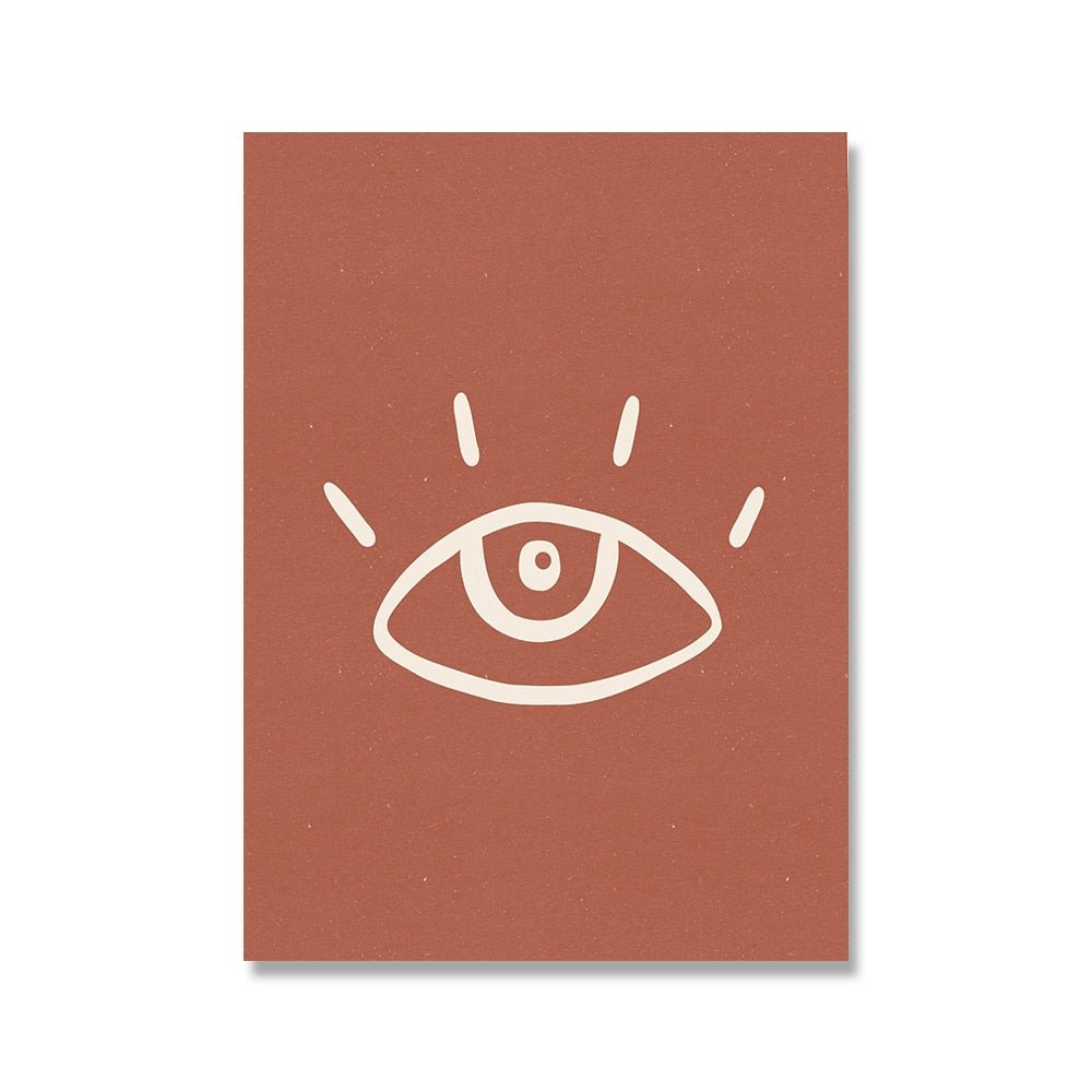 Boho Bliss Sun Eye Paintings Canvas Posters - DormVibes