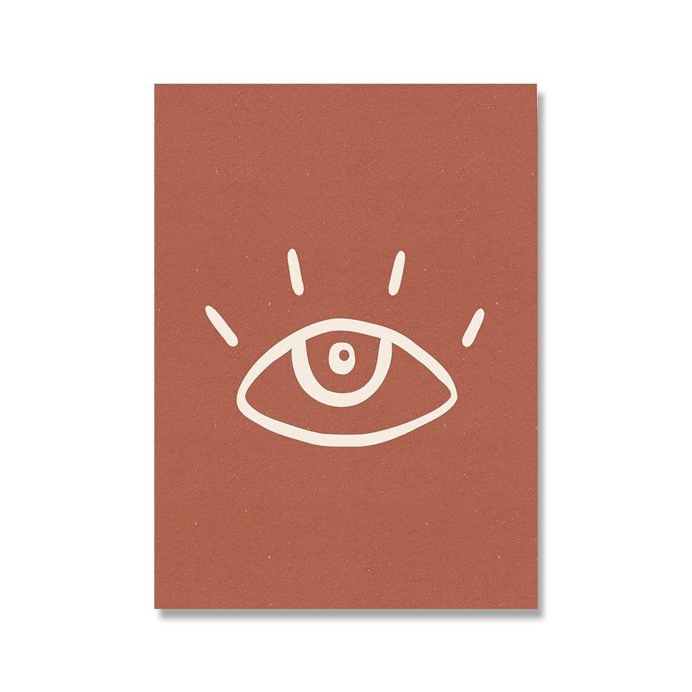 Boho Bliss Sun Eye Paintings Canvas Posters - DormVibes