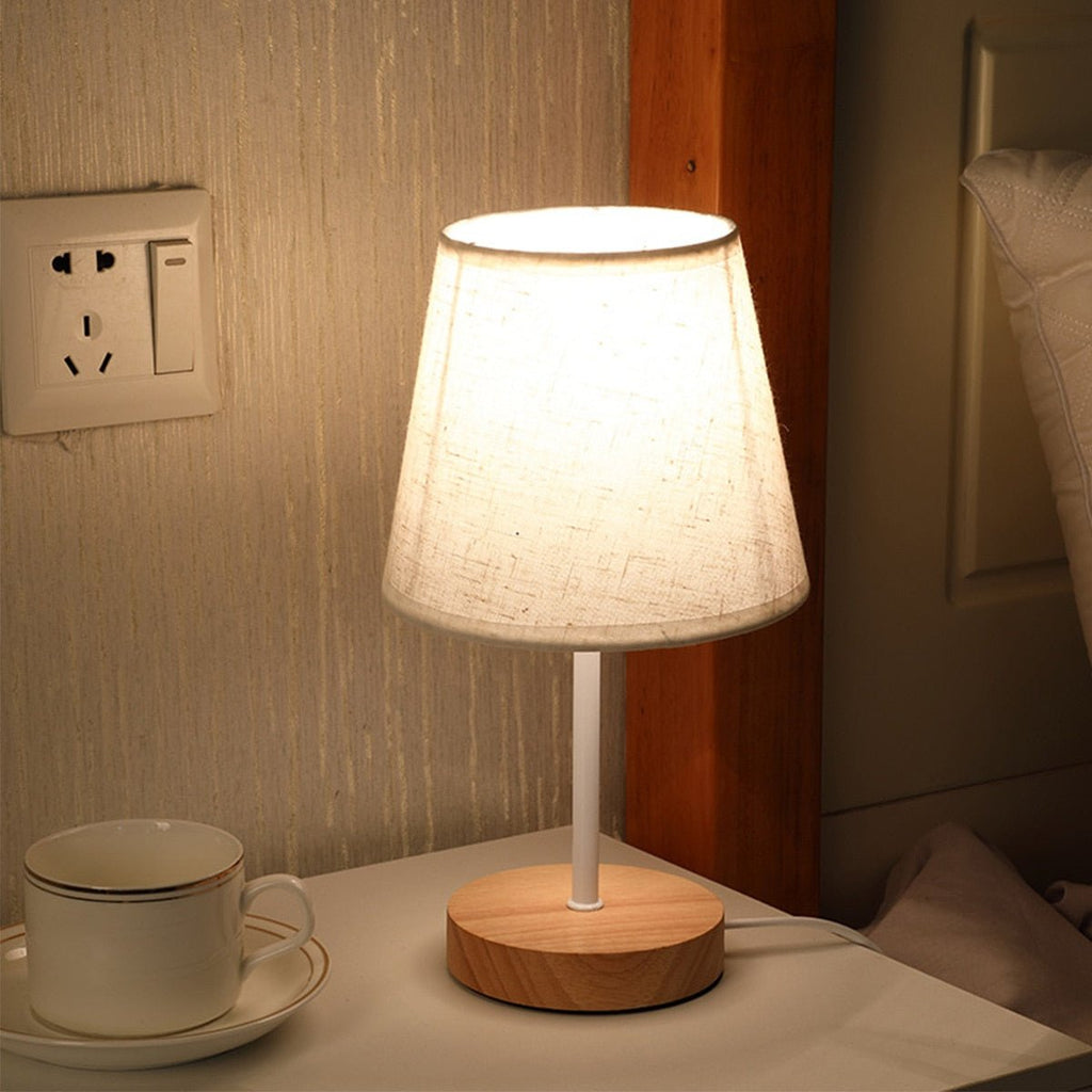 Boho LED Wooden Table Lamp - DormVibes