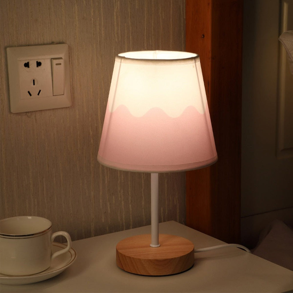 Boho LED Wooden Table Lamp - DormVibes