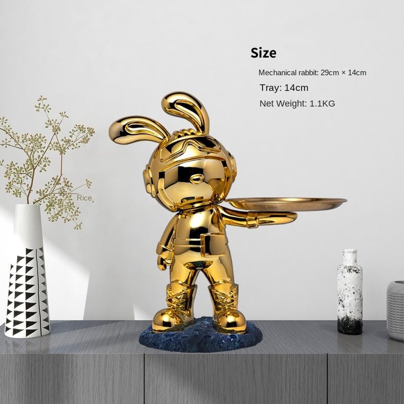 Bunny Resin Sculpture Desk Ornament Decor - DormVibes