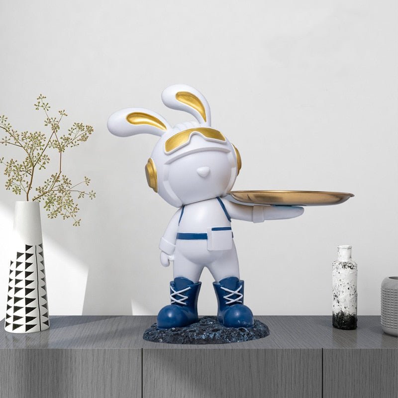 Bunny Resin Sculpture Desk Ornament Decor - DormVibes