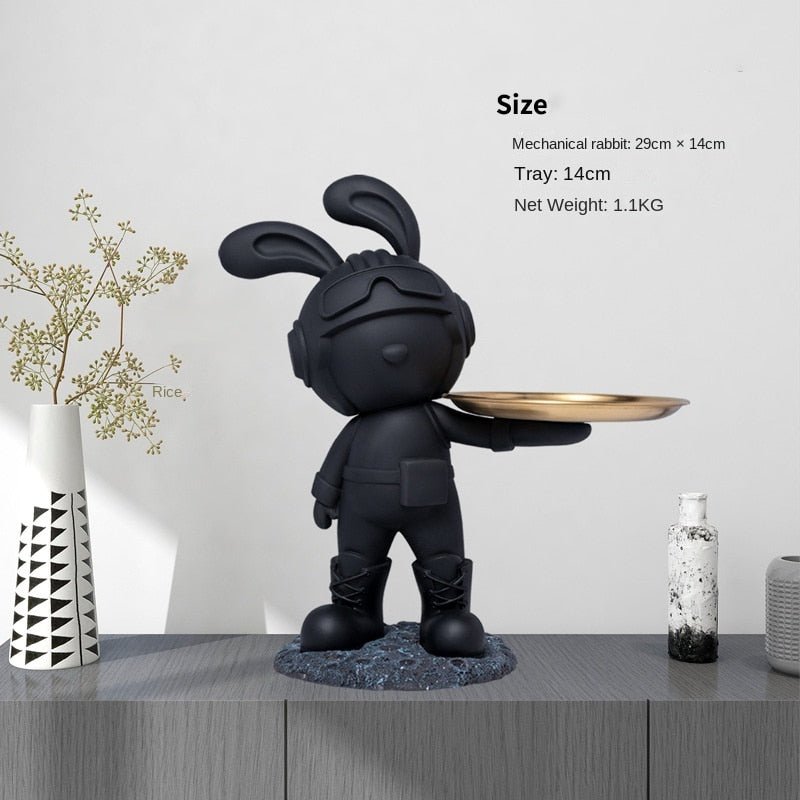 Bunny Resin Sculpture Desk Ornament Decor - DormVibes