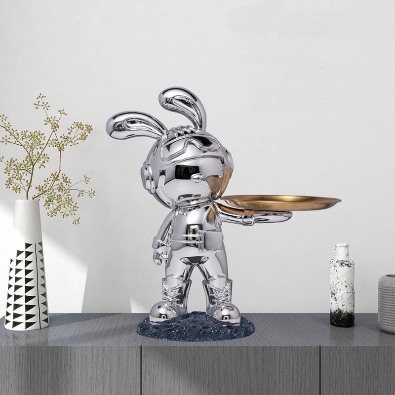 Bunny Resin Sculpture Desk Ornament Decor - DormVibes