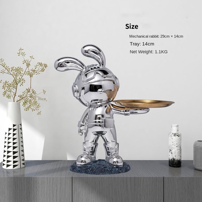 Bunny Resin Sculpture Desk Ornament Decor - DormVibes