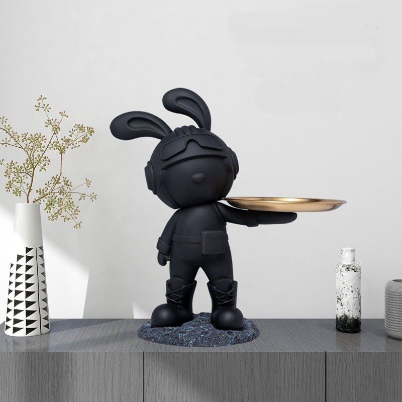 Bunny Resin Sculpture Desk Ornament Decor - DormVibes