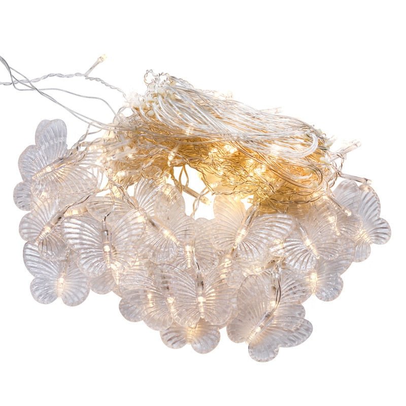 Butterfly LED Hanging Icicle Curtain String lights - DormVibes