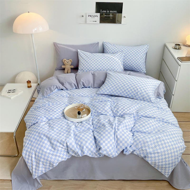 Checkerboard Bed Set - DormVibes