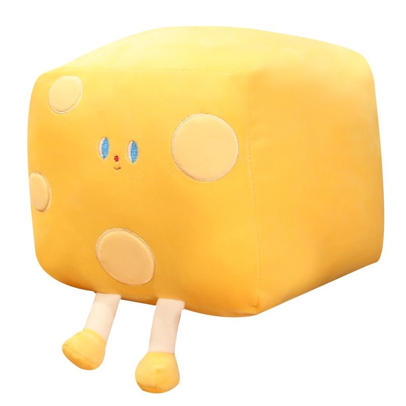 Cheesy Delights Plushie Toys - Hilariously Funny Simulation Pillow for Soft and Cuddly Fun - DormVibes