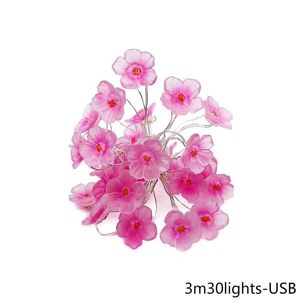 Cherry Blossom String Lights - DormVibes