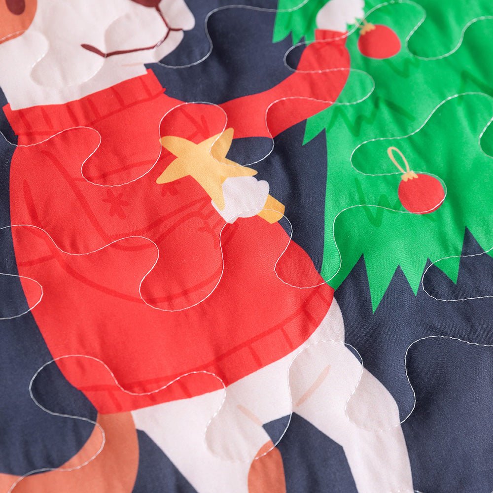 Christmas Dogs Bedspread Set - DormVibes