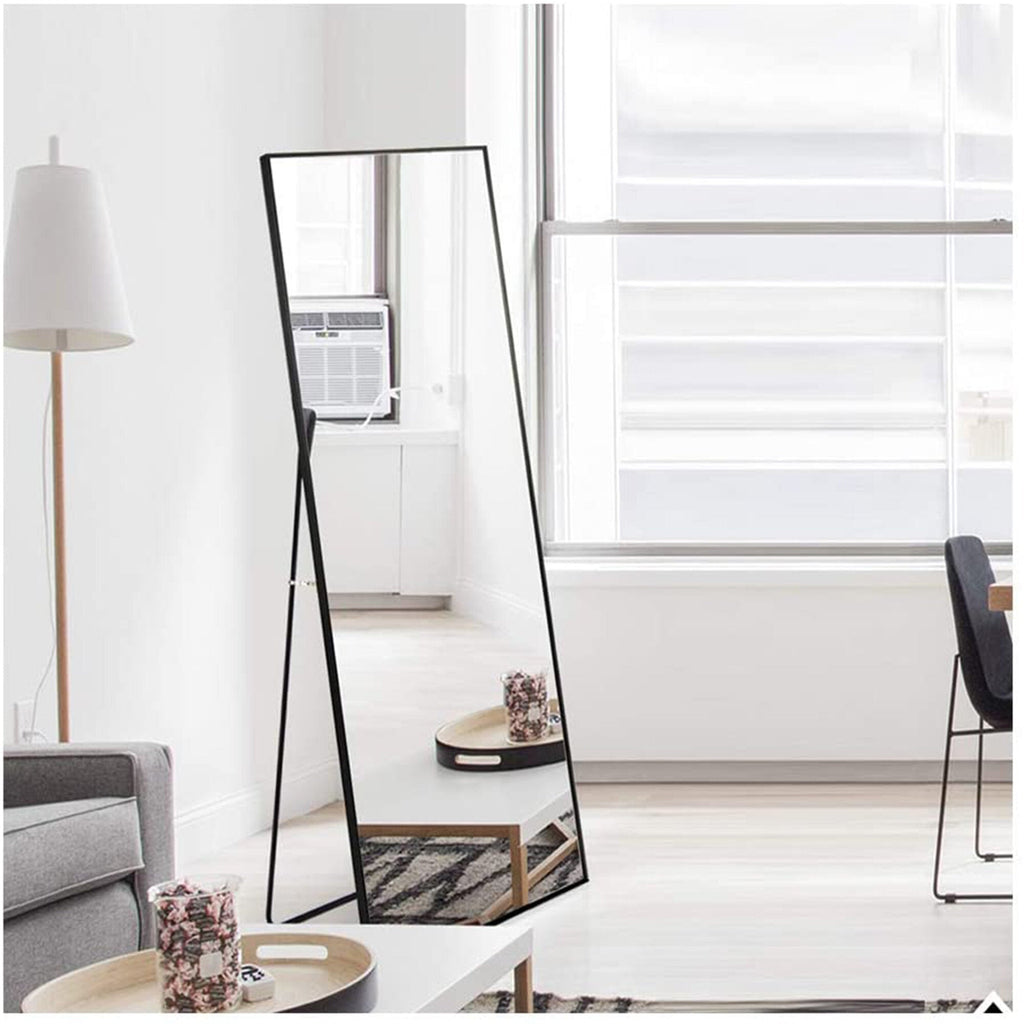 Classic Black Mountable Standing Full Length Mirror - DormVibes
