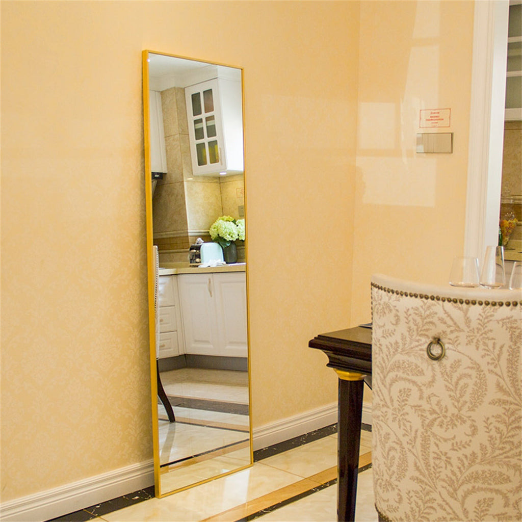 Classic Gold Mountable Standing Full Length Mirror - DormVibes
