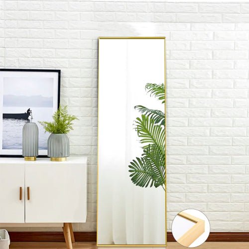 Classic Gold Mountable Standing Full Length Mirror - DormVibes
