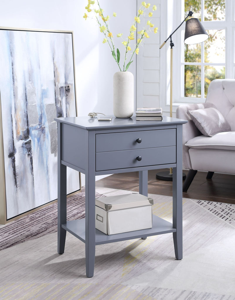 Classic USB Charging End Table - DormVibes
