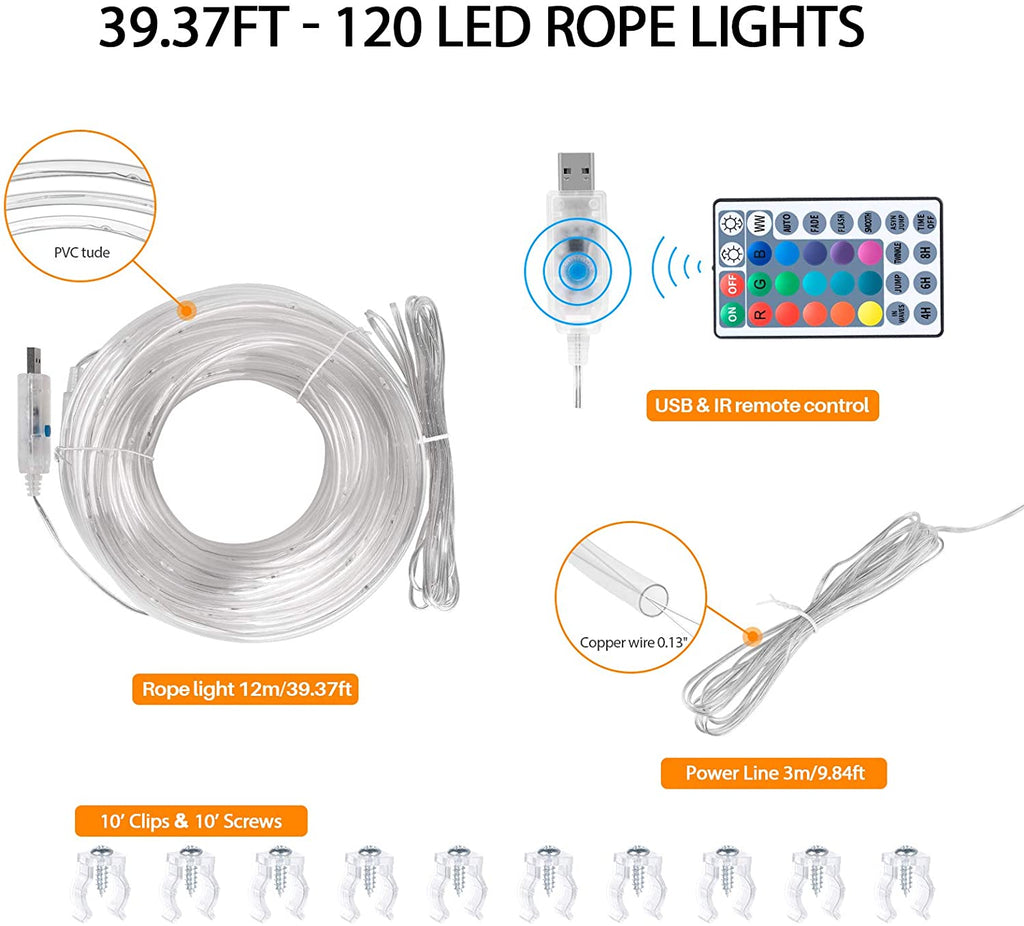 Color Changing Rope Lights - DormVibes