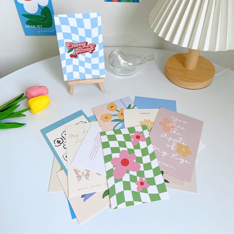 Colorful Flower Tulip Postcards Collage Kit - DormVibes