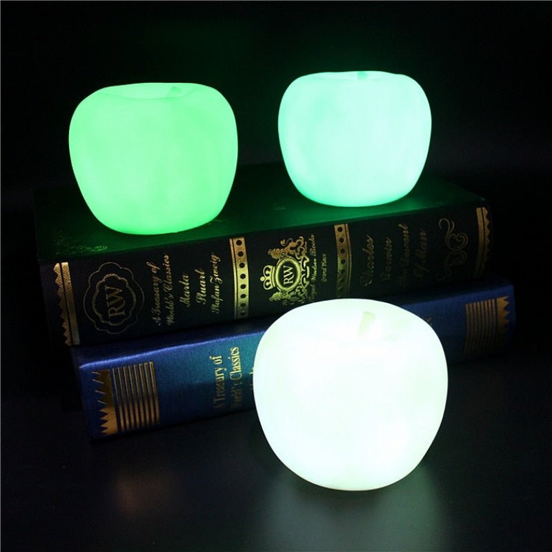 Colorful LED Night Light - Festival Apple Lamp for Living Room, Bedroom, and Party Atmosphere - DormVibes