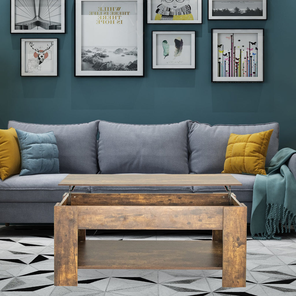 Contemporary Lift Top Coffee Table with Hidden Storage - DormVibes