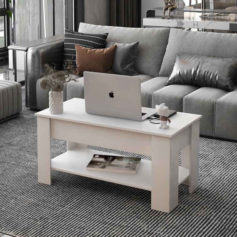 Contemporary Lift Top Coffee Table with Hidden Storage - DormVibes
