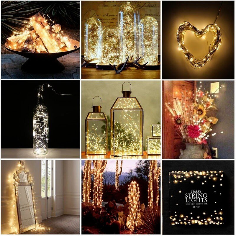 Copper Wire LED Fairy String Lights - DormVibes