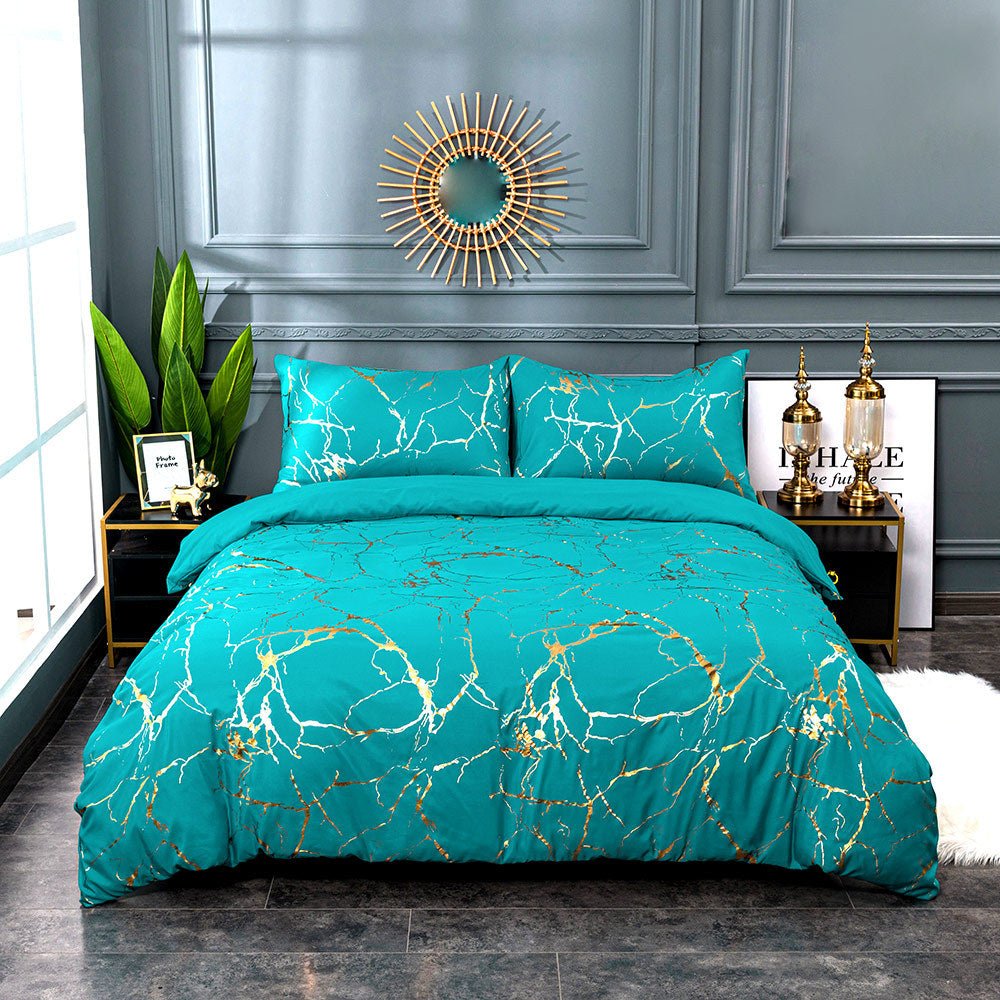 Crackled Glam Bed Set - DormVibes