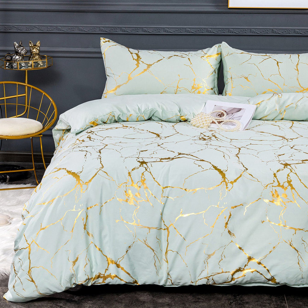 Crackled Glam Bed Set - DormVibes