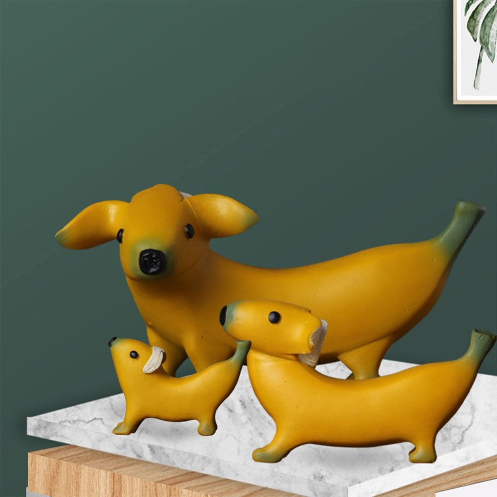 Creative Banana Dog Desk Ornament - DormVibes