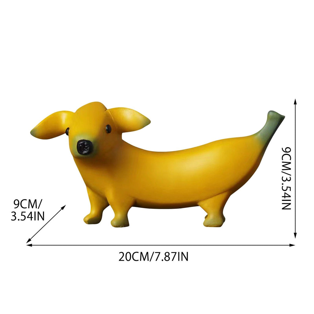 Creative Banana Dog Desk Ornament - DormVibes