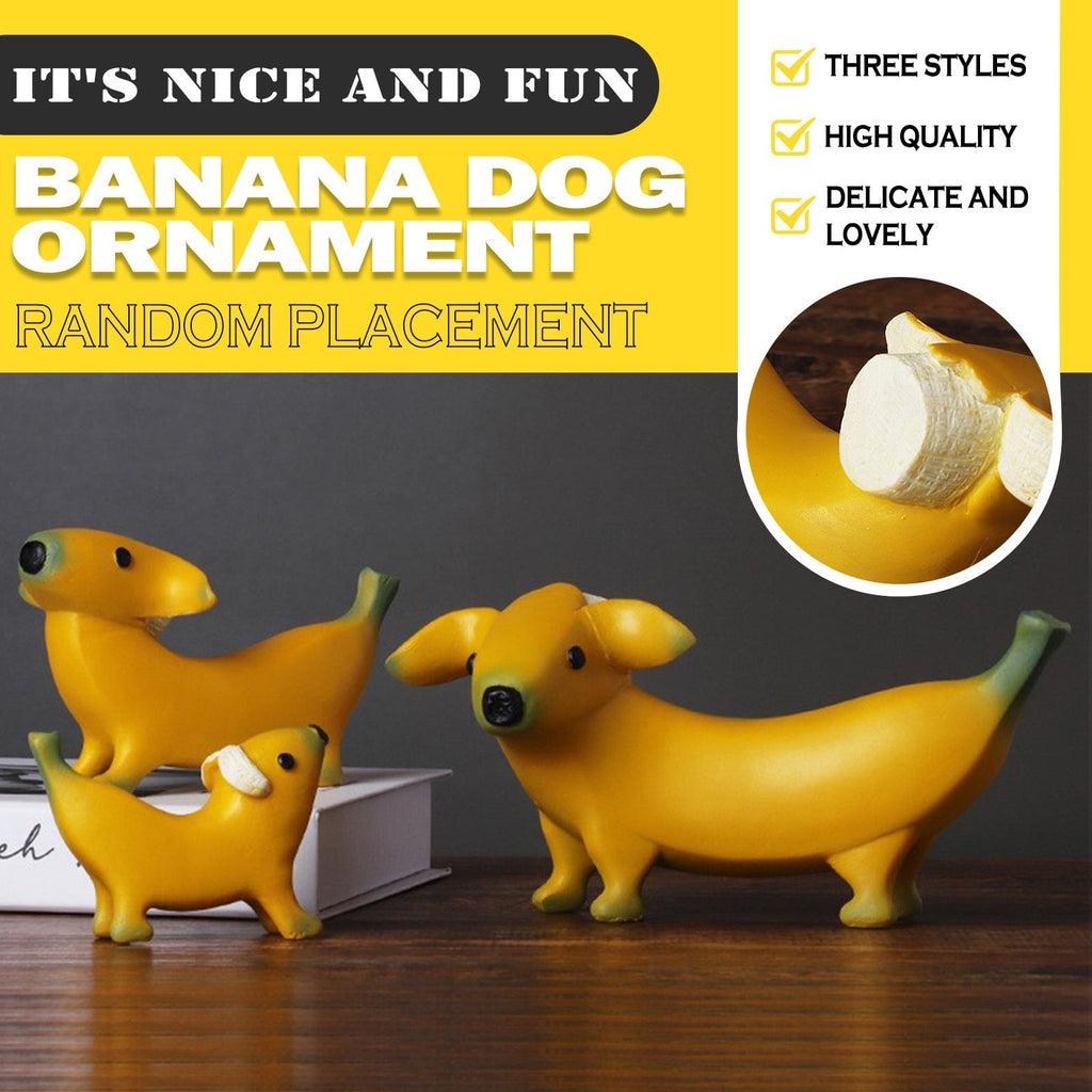 Creative Banana Dog Desk Ornament - DormVibes