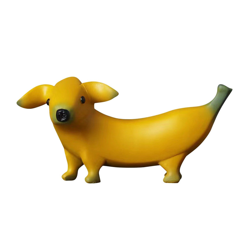 Creative Banana Dog Desk Ornament - DormVibes