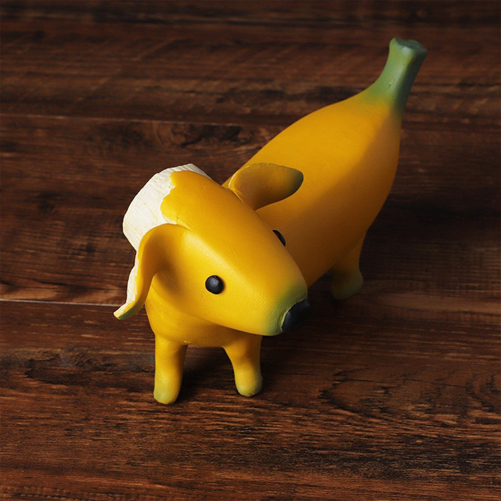 Creative Banana Dog Desk Ornament - DormVibes