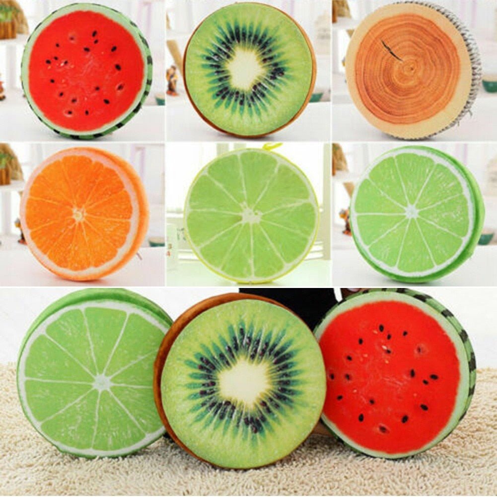 Creative Fruit Seat Cushion - Plush Sofa Pillow for Bedroom, Living Room, and Garden Chair Cover - DormVibes