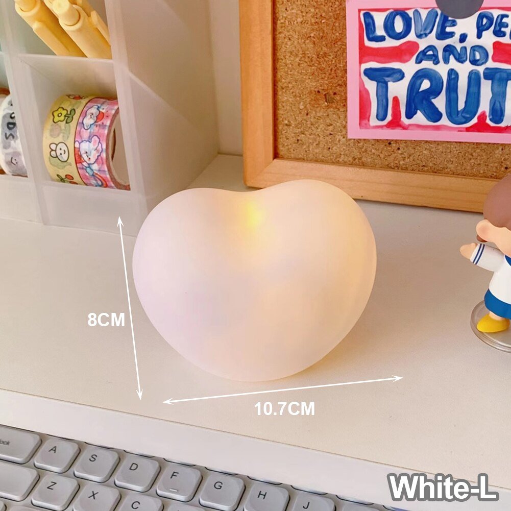 Creative Love Heart LED 3D Desk Lamp - DormVibes