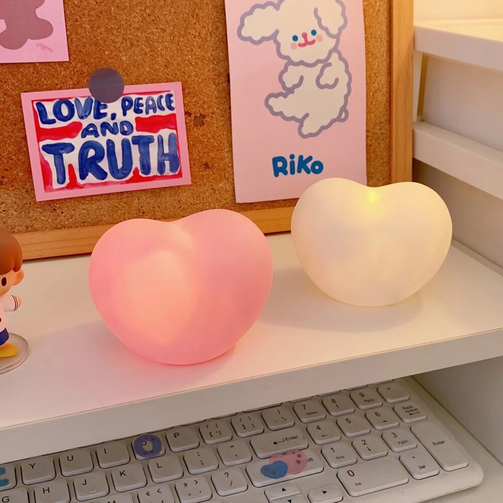 Creative Love Heart LED 3D Desk Lamp - DormVibes