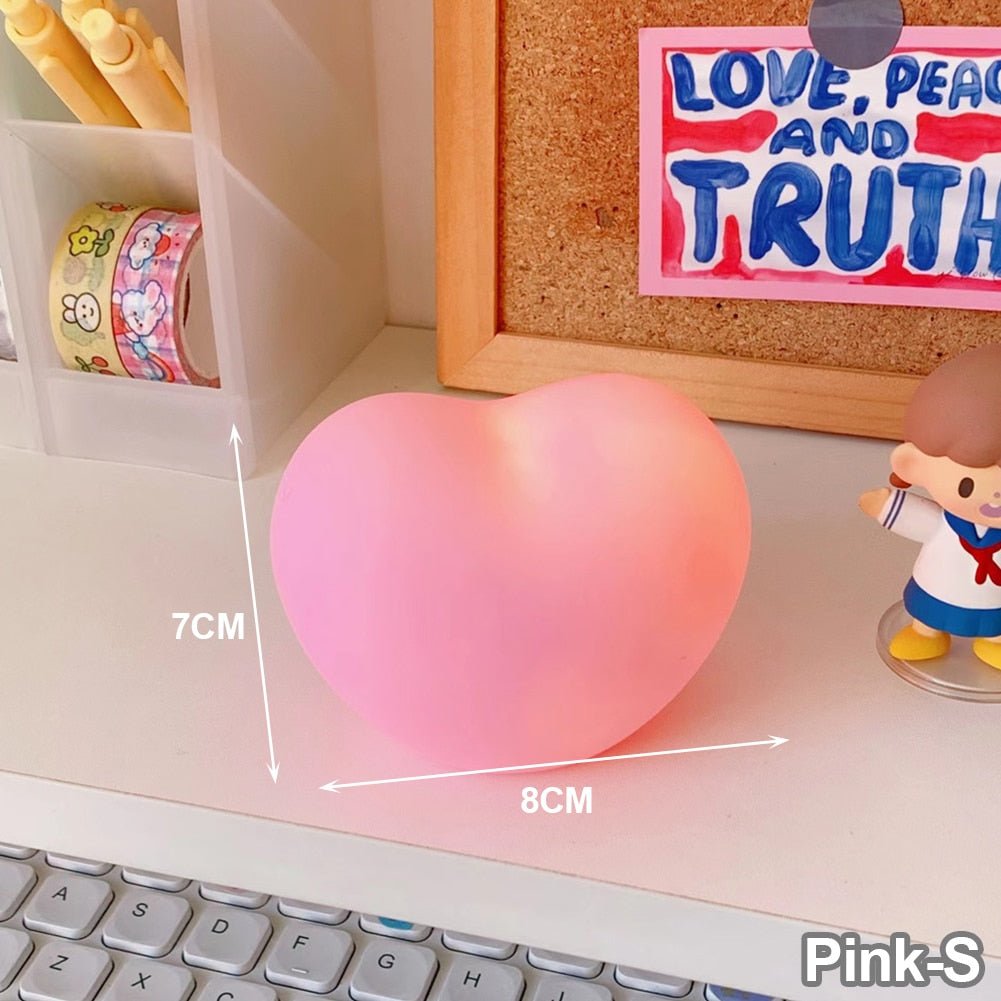 Creative Love Heart LED 3D Desk Lamp - DormVibes