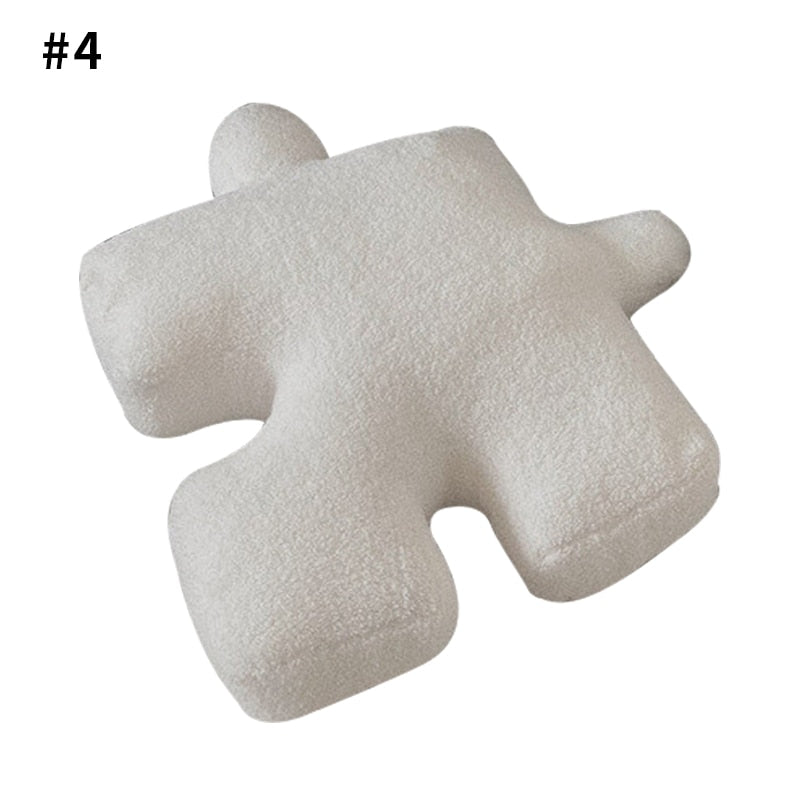 Creative Puzzle Shaped Pillow with Filling - Spliceable Cushion for Baby Floor Crawl Game Pad, Home Decoration - DormVibes