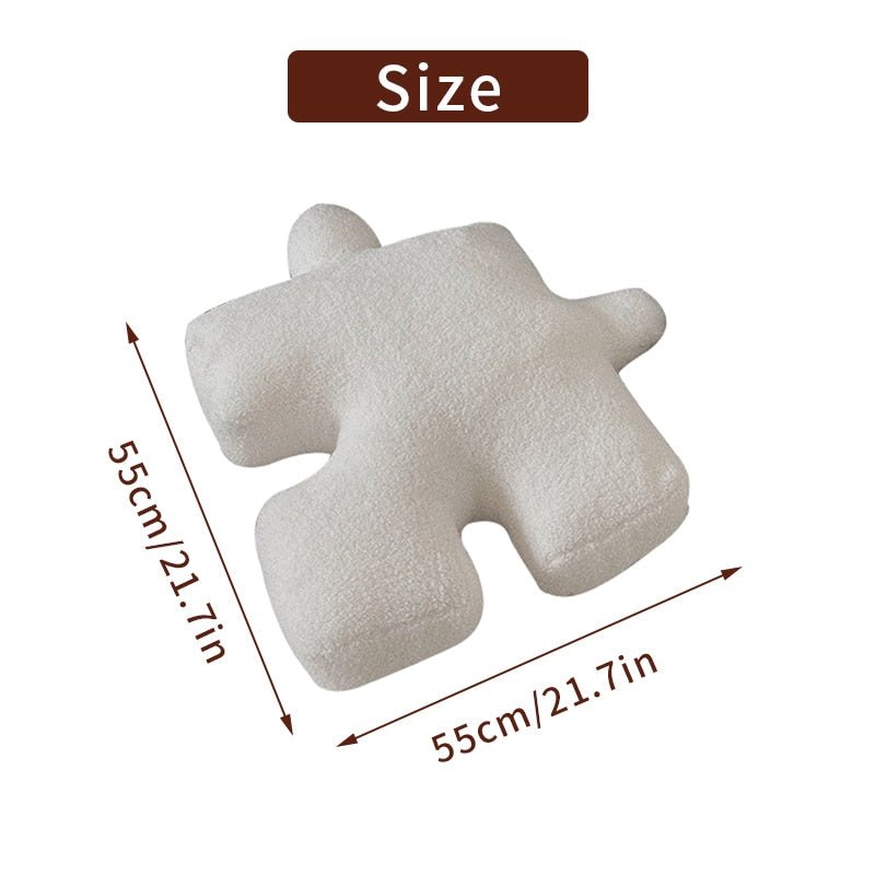 Creative Puzzle Shaped Pillow with Filling - Spliceable Cushion for Baby Floor Crawl Game Pad, Home Decoration - DormVibes