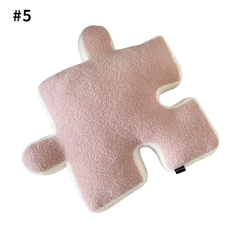 Creative Puzzle Shaped Pillow with Filling - Spliceable Cushion for Baby Floor Crawl Game Pad, Home Decoration - DormVibes