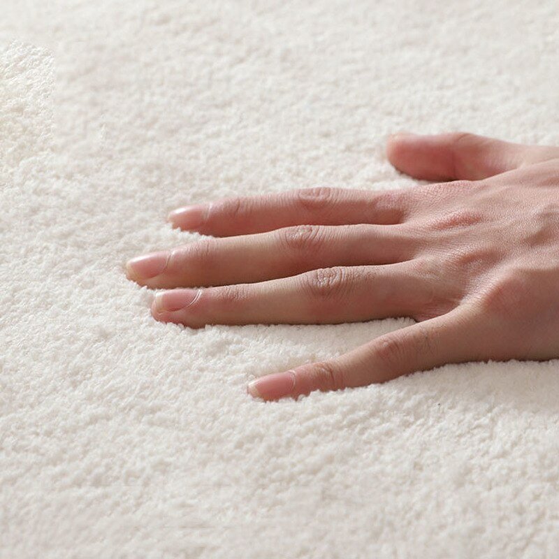 Crochet-Style Earthy Plush Rugs: Irregular Shaped, Non-Slip Nordic Mat for Bathrooms, Living Rooms, and Bedrooms - DormVibes