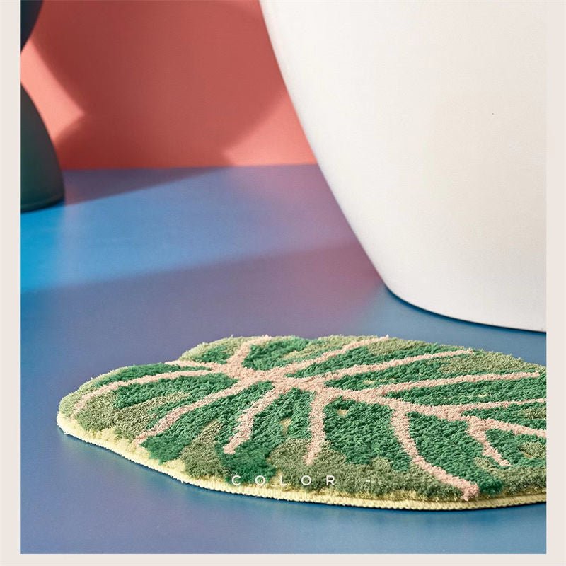 Crochet-Style Earthy Plush Rugs: Irregular Shaped, Non-Slip Nordic Mat for Bathrooms, Living Rooms, and Bedrooms - DormVibes