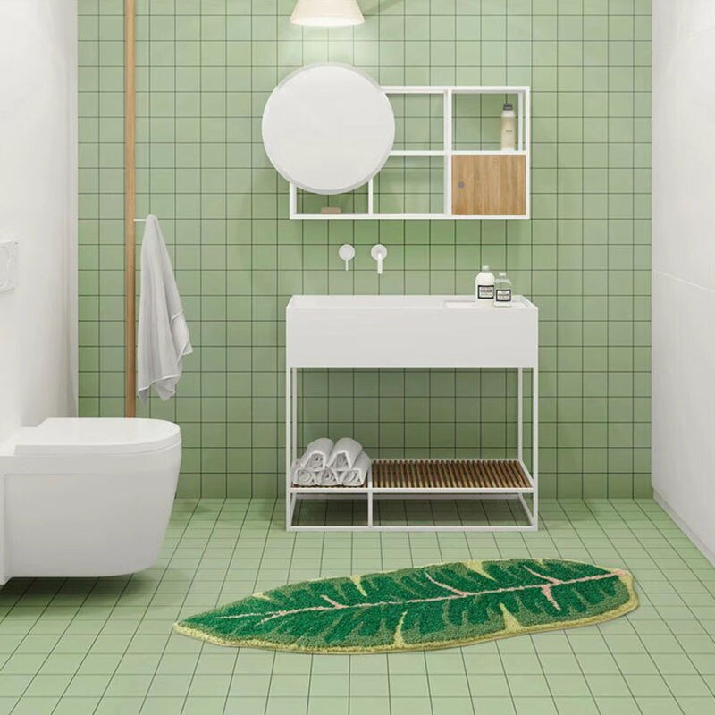 Crochet-Style Earthy Plush Rugs: Irregular Shaped, Non-Slip Nordic Mat for Bathrooms, Living Rooms, and Bedrooms - DormVibes
