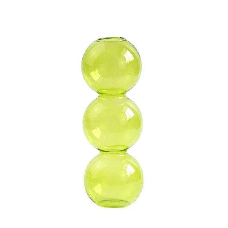 Crystal Ball Bubble Glass Flower Vase - Colorful Art Hydroponics Desktop Ornaments for Creative Home Decor - DormVibes
