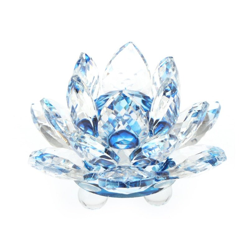 Crystal Lotus Flower Desk Ornament - DormVibes