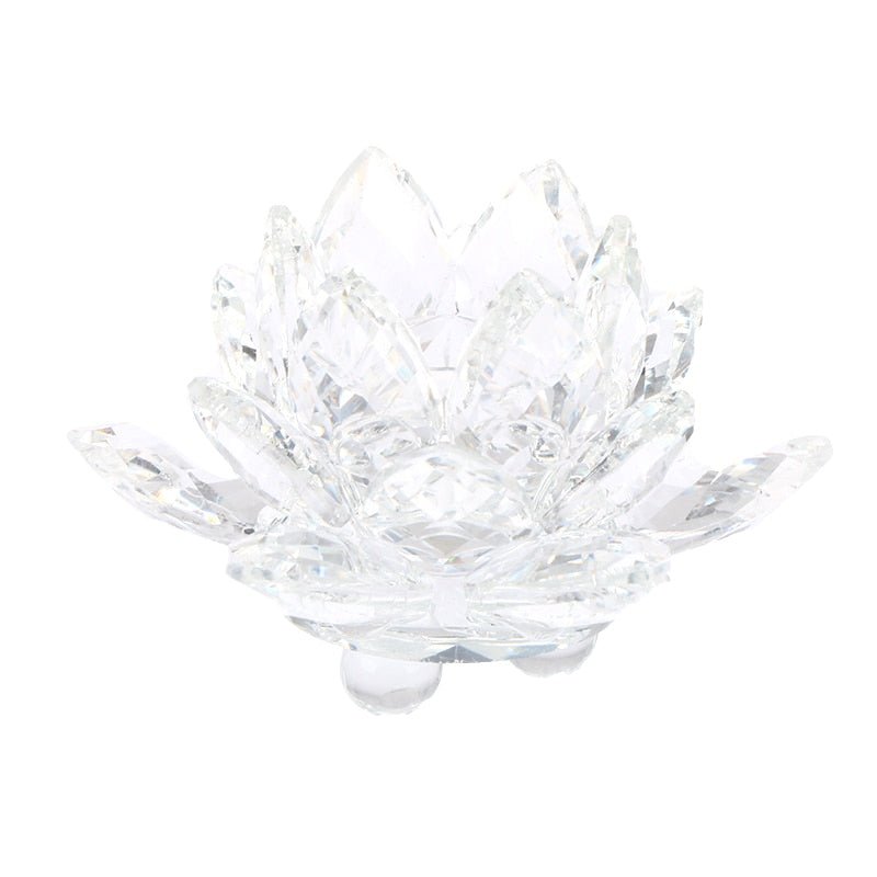 Crystal Lotus Flower Desk Ornament - DormVibes