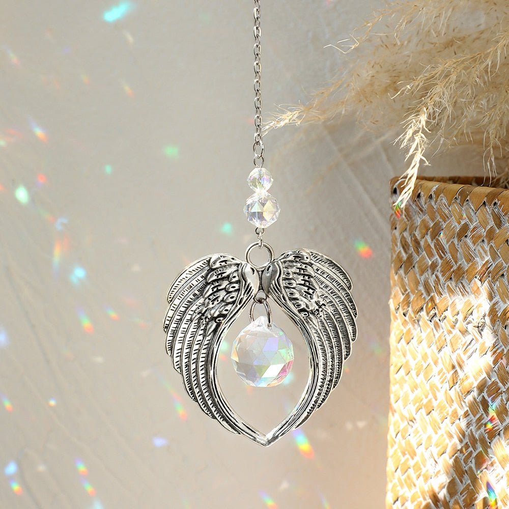 Crystal Sun and Moon Aesthetic Suncatcher - DormVibes