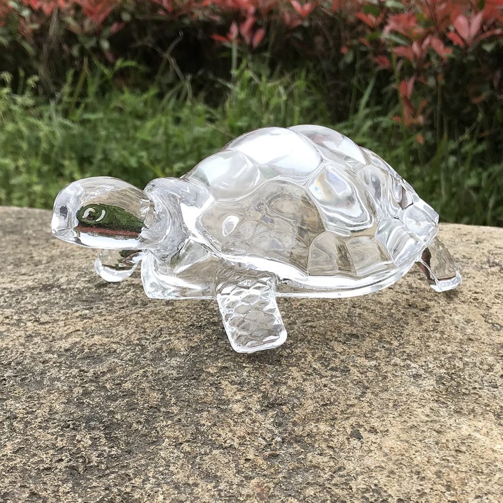 Crystal Turtle Figurine Desk Ornament - DormVibes